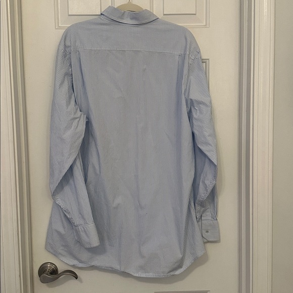 Southern tide Charleston Granby Stripe Long Sleeve Sport Shirt large blue white - Picture 5 of 8